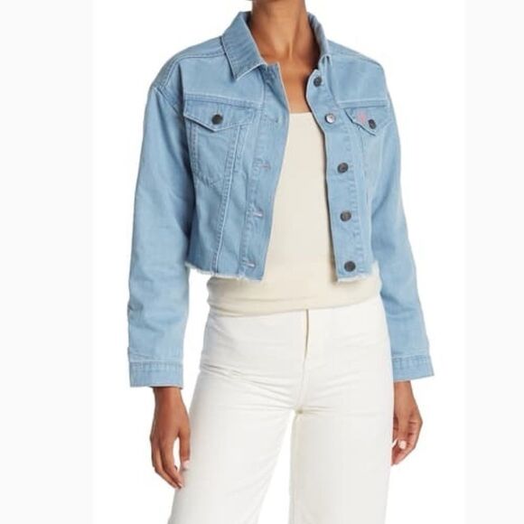 Cupcakes and Cashmere Cropped Denim Jacket - Picture 1 of 6